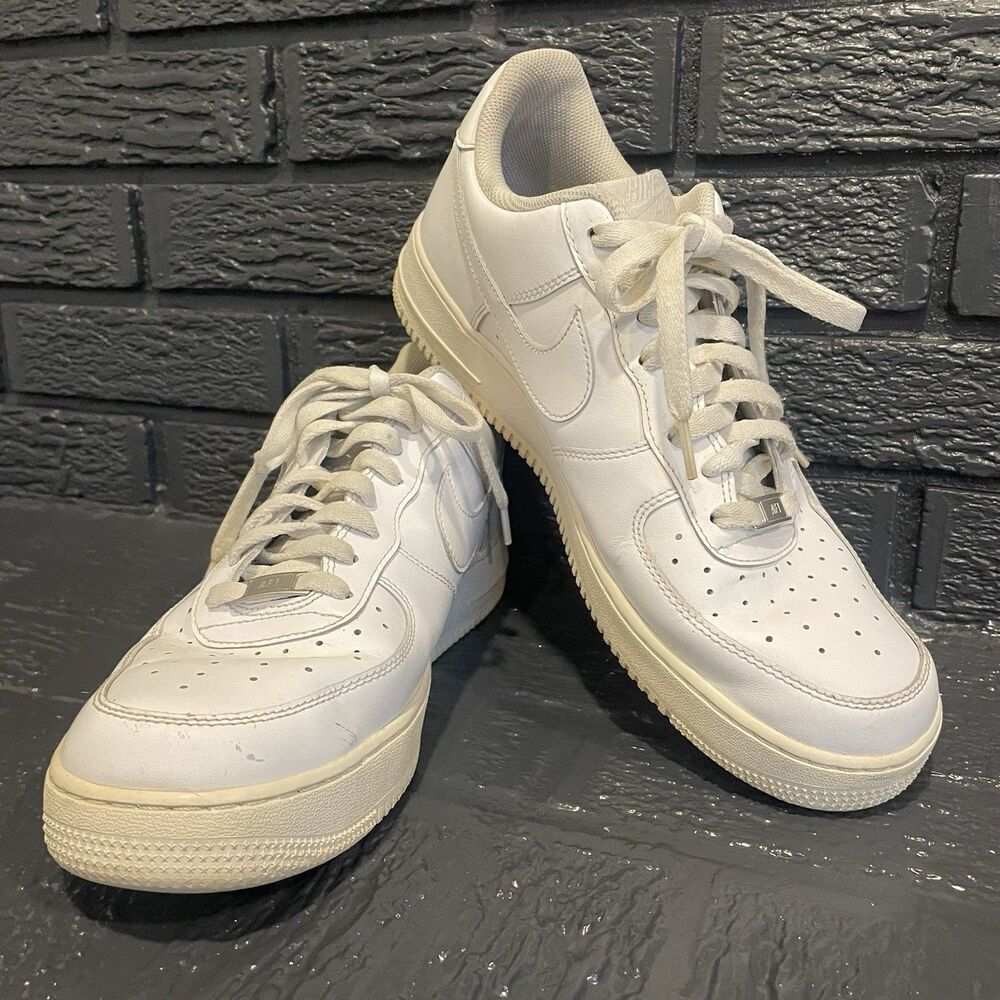 Nike Air Force 1 '07 Triple White Low CW2288-111 Men's Sneakers Shoes -Size 12